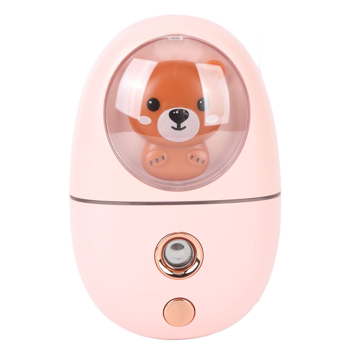 Cute Animal Facial Mist Sprayer USB Rechargeable Mini Eye Face Humidifier for Travelling 35ml 500mah Pink