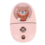 Cute Animal Facial Mist Sprayer USB Rechargeable Mini Eye Face Humidifier for Travelling 35ml 500mah Pink - Top-Down View
