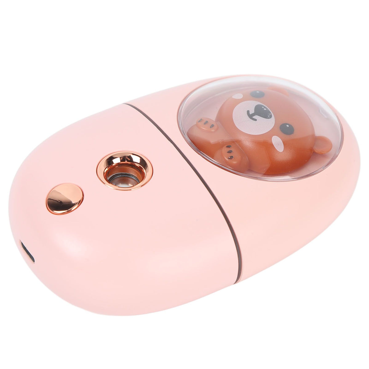 Cute Animal Facial Mist Sprayer USB Rechargeable Mini Eye Face Humidifier for Travelling 35ml 500mah Pink