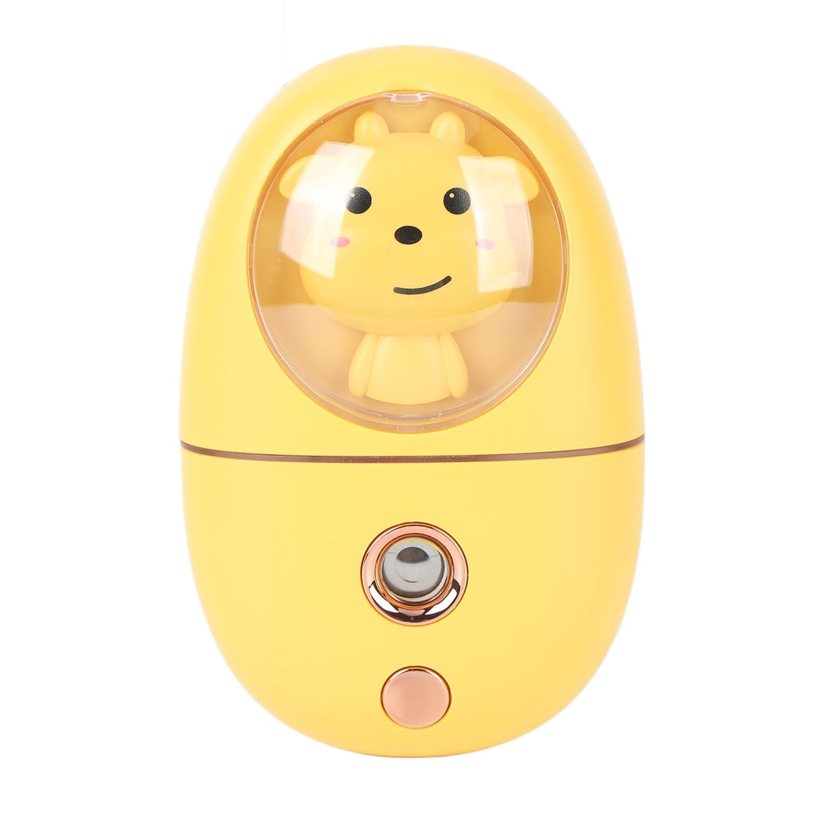 Cute Animal Facial Mist Sprayer USB Rechargeable Mini Eye Face Humidifier for Travelling 35ml 500mah Yellow