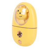Cute Animal Facial Mist Sprayer USB Rechargeable Mini Eye Face Humidifier for Travelling 35ml 500mah Yellow - Rear View