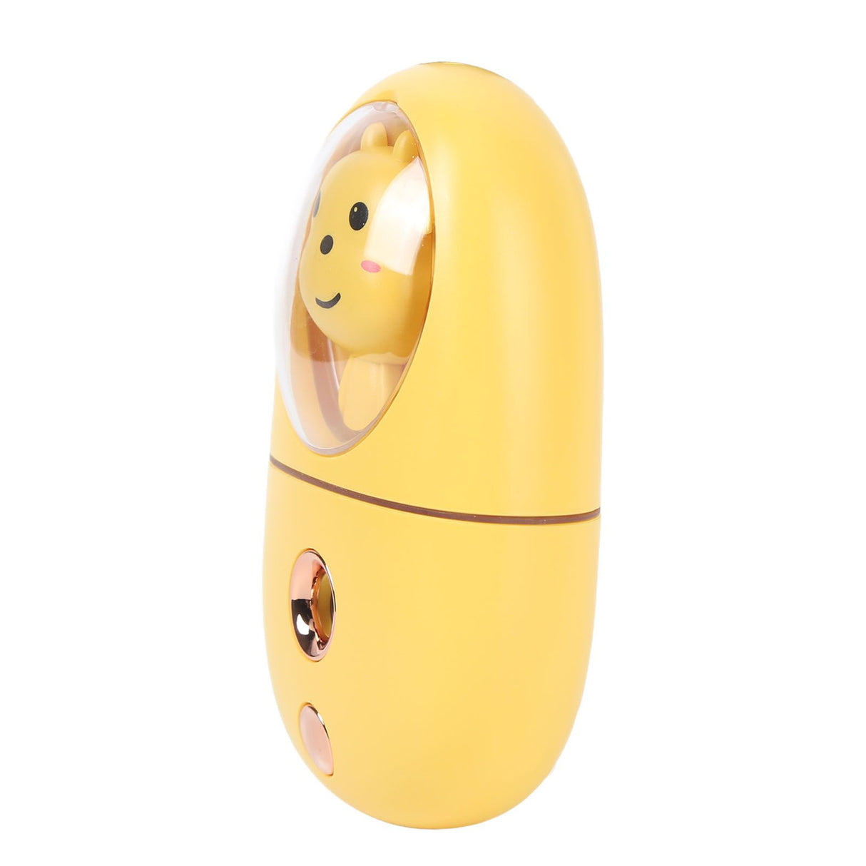 Cute Animal Facial Mist Sprayer USB Rechargeable Mini Eye Face Humidifier for Travelling 35ml 500mah Yellow