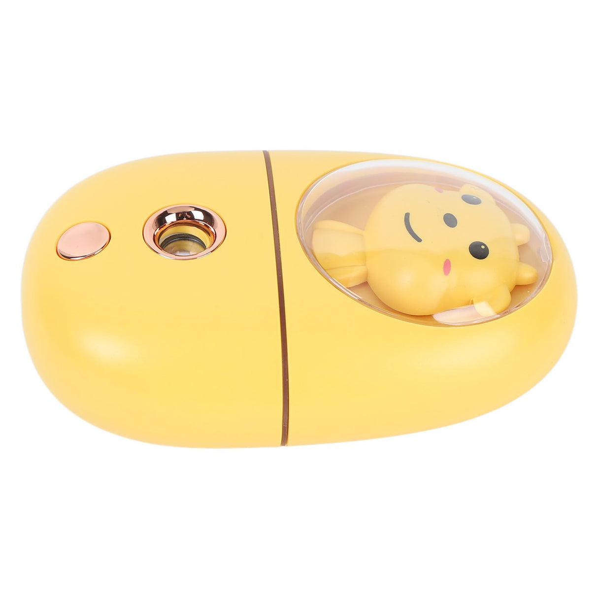 Cute Animal Facial Mist Sprayer USB Rechargeable Mini Eye Face Humidifier for Travelling 35ml 500mah Yellow