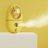 Cute Animal Facial Mist Sprayer USB Rechargeable Mini Eye Face Humidifier for Travelling 35ml 500mah Yellow