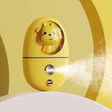 Cute Animal Facial Mist Sprayer USB Rechargeable Mini Eye Face Humidifier for Travelling 35ml 500mah Yellow - Extra Image