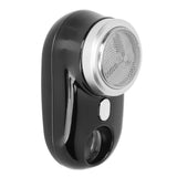 Mini Beard Clipper IPX7 USB Rechargeable Pocket Portable Beard Trimmer for Travel Gift for Father Husband Black - Front View