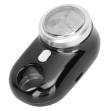 Mini Beard Clipper IPX7 USB Rechargeable Pocket Portable Beard Trimmer for Travel Gift for Father Husband Black - Top-Down View