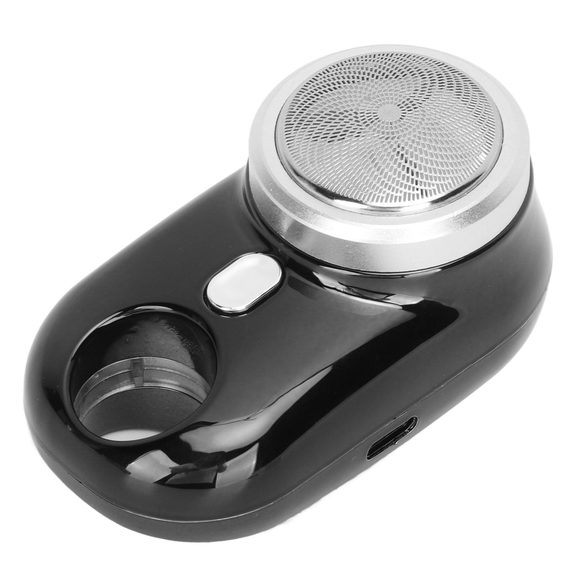 Mini Beard Clipper IPX7 USB Rechargeable Pocket Portable Beard Trimmer for Travel Gift for Father Husband Black