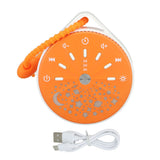Portable White Noise Sound Machine for Baby 10 Natural Sounds With Volume Control Compact White Noise Machine for Sleep Aid Orange - Front View