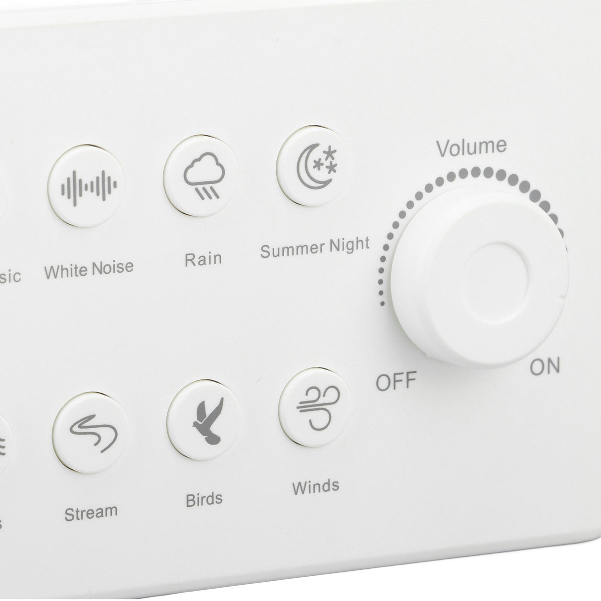 S16 White Noise Machine USB Rechargeable Portable Sound Machine with 8 Natural Sounds for Baby Adults Kids Sleeping