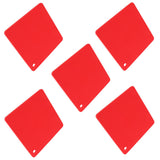 5pcs Silicone Pot Holders Mat Heat Resistant Anti Slip Square Honeycomb Trivet Mat Hot Pads for Kitchen Counter Red