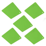 5pcs Silicone Pot Holders Mat Heat Resistant Anti Slip Square Honeycomb Trivet Mat Hot Pads for Kitchen Counter Green