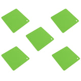 5pcs Silicone Pot Holders Mat Heat Resistant Anti Slip Square Honeycomb Trivet Mat Hot Pads for Kitchen Counter Green