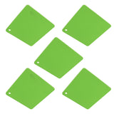 5pcs Silicone Pot Holders Mat Heat Resistant Anti Slip Square Honeycomb Trivet Mat Hot Pads for Kitchen Counter Green - Low Angle