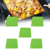 5pcs Silicone Pot Holders Mat Heat Resistant Anti Slip Square Honeycomb Trivet Mat Hot Pads for Kitchen Counter Green