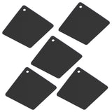 5pcs Silicone Pot Holders Mat Heat Resistant Anti Slip Square Honeycomb Trivet Mat Hot Pads for Kitchen Counter Black - Side View