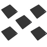 5pcs Silicone Pot Holders Mat Heat Resistant Anti Slip Square Honeycomb Trivet Mat Hot Pads for Kitchen Counter Black