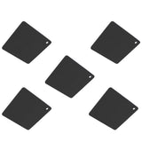 5pcs Silicone Pot Holders Mat Heat Resistant Anti Slip Square Honeycomb Trivet Mat Hot Pads for Kitchen Counter Black - Close-Up Angle