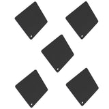 5pcs Silicone Pot Holders Mat Heat Resistant Anti Slip Square Honeycomb Trivet Mat Hot Pads for Kitchen Counter Black - Low Angle