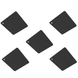 5pcs Silicone Pot Holders Mat Heat Resistant Anti Slip Square Honeycomb Trivet Mat Hot Pads for Kitchen Counter Black