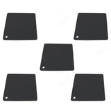 5pcs Silicone Pot Holders Mat Heat Resistant Anti Slip Square Honeycomb Trivet Mat Hot Pads for Kitchen Counter Black - Extra Image