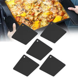 5pcs Silicone Pot Holders Mat Heat Resistant Anti Slip Square Honeycomb Trivet Mat Hot Pads for Kitchen Counter Black