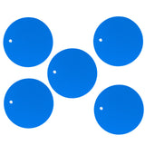 5PCS Silicone Trivet Mats Round Multipurpose Heat Resistant Non Slip Pads Pot Holders for Hot Pot Hot Dishes Blue - Front View