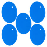 5PCS Silicone Trivet Mats Round Multipurpose Heat Resistant Non Slip Pads Pot Holders for Hot Pot Hot Dishes Blue - Side View