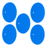 5PCS Silicone Trivet Mats Round Multipurpose Heat Resistant Non Slip Pads Pot Holders for Hot Pot Hot Dishes Blue - Close-Up Angle