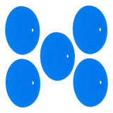 5PCS Silicone Trivet Mats Round Multipurpose Heat Resistant Non Slip Pads Pot Holders for Hot Pot Hot Dishes Blue - Low Angle