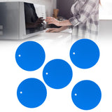5PCS Silicone Trivet Mats Round Multipurpose Heat Resistant Non Slip Pads Pot Holders for Hot Pot Hot Dishes Blue