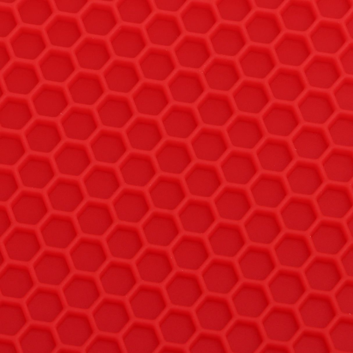 5Pcs Silicone Trivet Mat Square Round Honeycomb Hot Pad Non Slip Heat Resistant for Hot Plate Pans Kitchen Pots Red