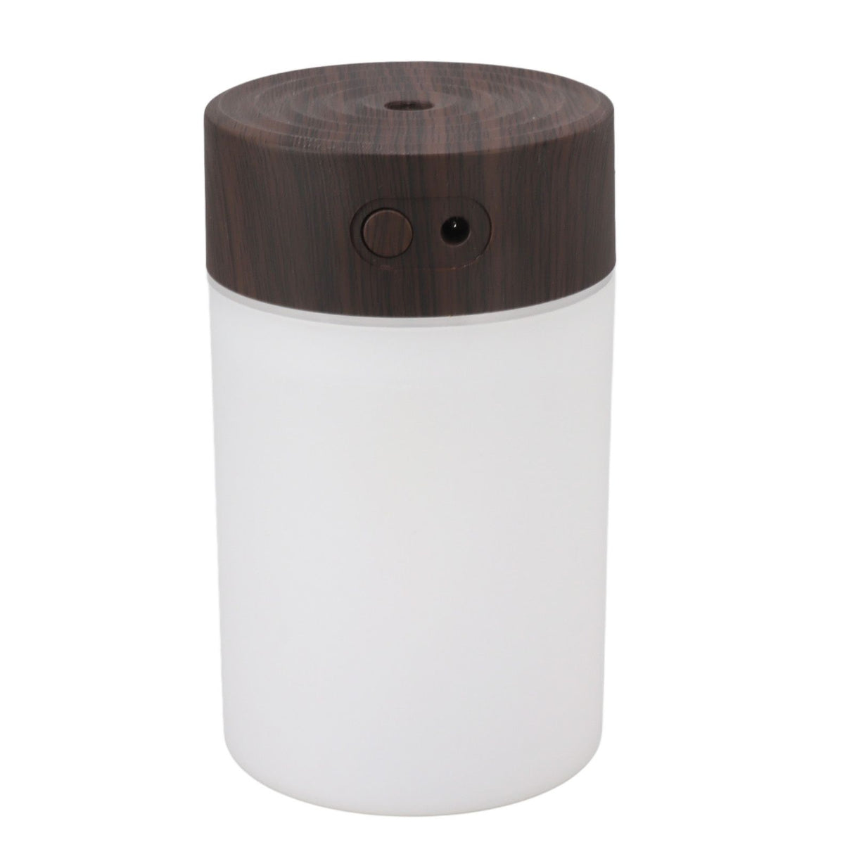 Mini Humidifier 260ml 5V USB Charge Colorful LED Night Light Wood Grain Desk Humidifier for Bedroom Office Car Dark Wood Grain