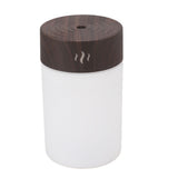 Mini Humidifier 260ml 5V USB Charge Colorful LED Night Light Wood Grain Desk Humidifier for Bedroom Office Car Dark Wood Grain
