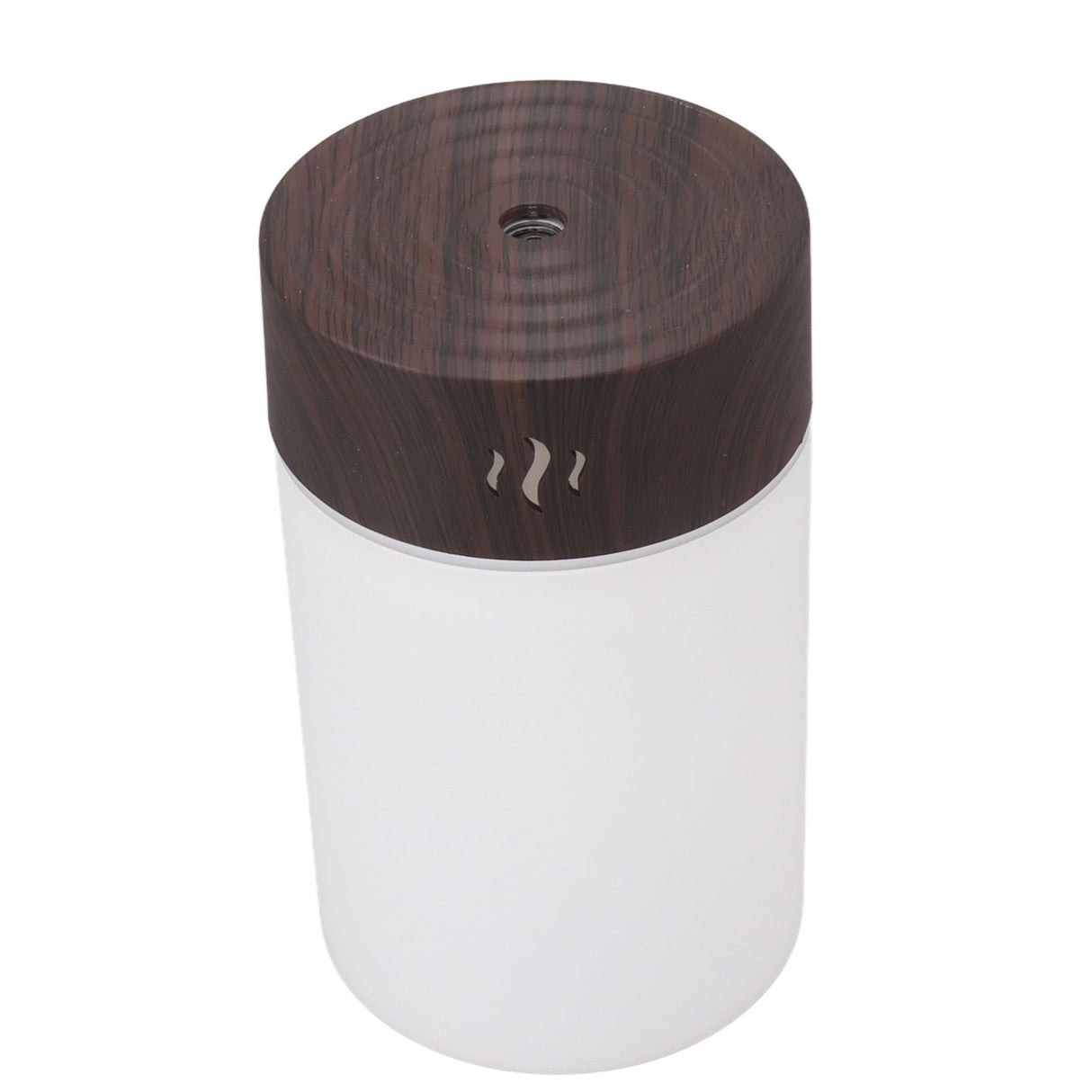 Mini Humidifier 260ml 5V USB Charge Colorful LED Night Light Wood Grain Desk Humidifier for Bedroom Office Car Dark Wood Grain