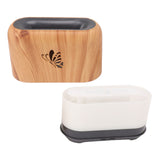 150ml Flame Diffuser Humidifier Prevents Dryness Silent Operation Wood Grain Humidifier with 7 Color Lights for Bedroom Office Light Grain - Extra Image