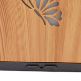 150ml Flame Diffuser Humidifier Prevents Dryness Silent Operation Wood Grain Humidifier with 7 Color Lights for Bedroom Office Light Grain