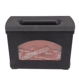 Black 270ml Fireplace Flame Diffuser No BPA Desktop Essential Oil Diffuser Mist Humidifier 7.5W 5V - 45-Degree Angle