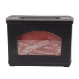 Black 270ml Fireplace Flame Diffuser No BPA Desktop Essential Oil Diffuser Mist Humidifier 7.5W 5V - Close-Up Angle