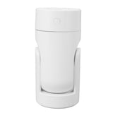 Portable Mini Humidifier USB Automatic Rotating Super Quiet Small Desktop Cool Mist Humidifier for Bedroom Office Car Travel White - 45-Degree Angle