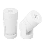 Portable Mini Humidifier USB Automatic Rotating Super Quiet Small Desktop Cool Mist Humidifier for Bedroom Office Car Travel White
