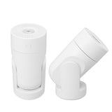 Portable Mini Humidifier USB Automatic Rotating Super Quiet Small Desktop Cool Mist Humidifier for Bedroom Office Car Travel White