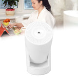 Portable Mini Humidifier USB Automatic Rotating Super Quiet Small Desktop Cool Mist Humidifier for Bedroom Office Car Travel White - Extra Image
