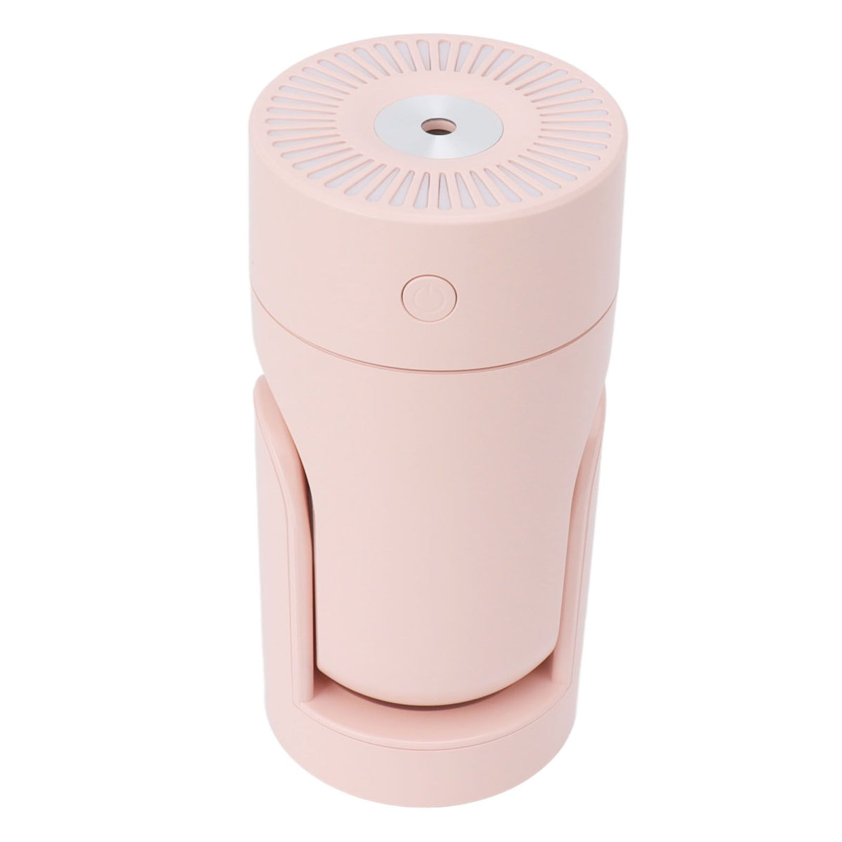 Portable Mini Humidifier USB Automatic Rotating Super Quiet Small Desktop Cool Mist Humidifier for Bedroom Office Car Travel Pink
