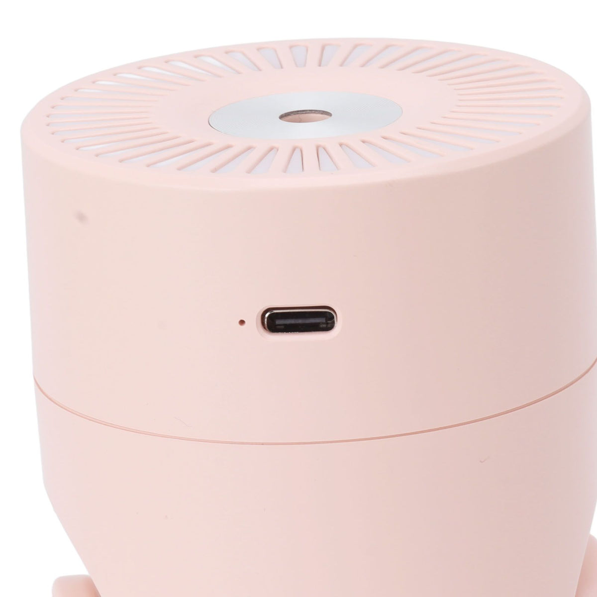 Portable Mini Humidifier USB Automatic Rotating Super Quiet Small Desktop Cool Mist Humidifier for Bedroom Office Car Travel Pink