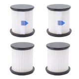 4PCS Vacuum Cleaner Mesh Filters Easily Disassembled Robot Vacuum Replacement Filters for INSE S6T S6P Pro N5S - Top-Down View