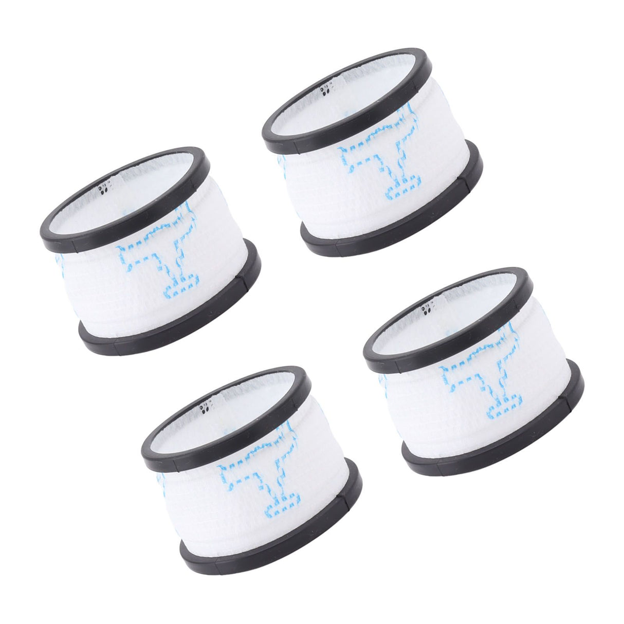 4pcs Vacuum Cleaner Replacement Filter Vacuum Cleaner Accessories Filters For INSE S600 S6P S6 Vacuum Cleaner Parts White