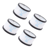 4pcs Vacuum Cleaner Replacement Filter Vacuum Cleaner Accessories Filters For INSE S600 S6P S6 Vacuum Cleaner Parts White - Rear View