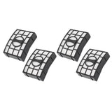 4PCS Vacuum Cleaner Strainer Filter Element Kit for Shark ZU560 XHEPA560 High Efficiency Particulate Filter - 45-Degree Angle