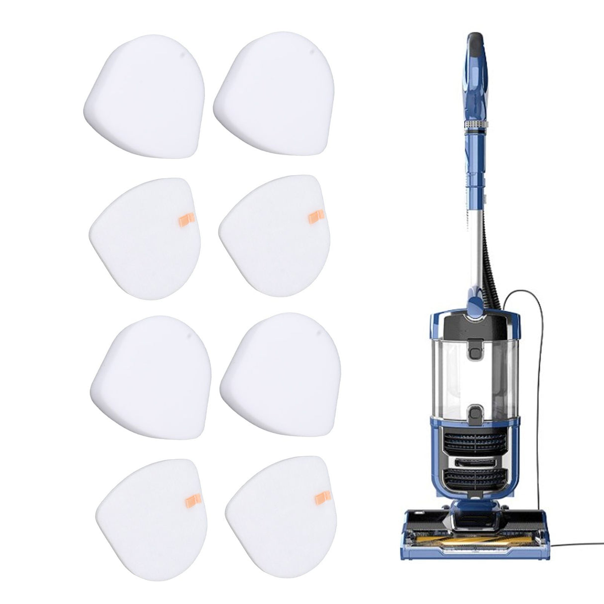 4PCS Vacuum Cleaner Filter Set Foam Felt Filter Accessories Replacement for Shark ZU560 XHEPA560